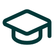 Graduation cap icon