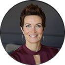 Smiling woman with short dark hair Smiling woman with short dark hair
